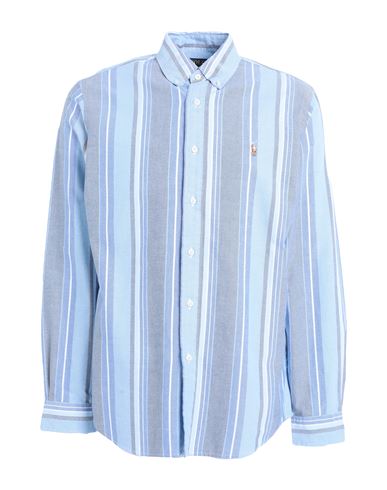 Polo Ralph Lauren Man Shirt Light Blue Size Xxl Cotton