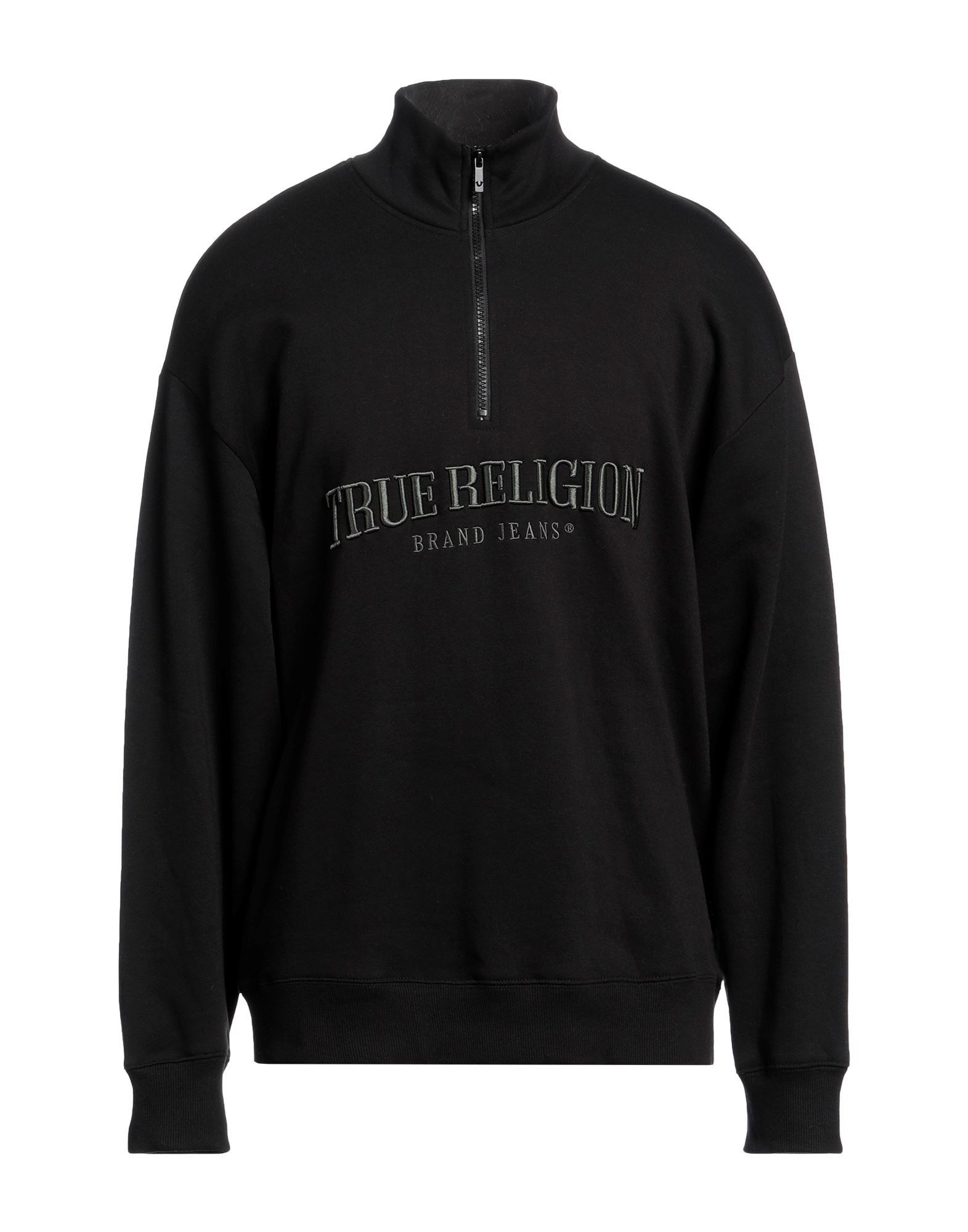 《セール開催中》TRUE RELIGION メンズ スウェットシャツ ブラック S コットン 60% / ポリエチレン 40%