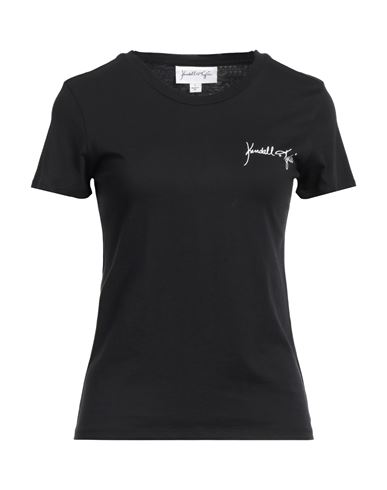 Shop Kendall + Kylie Woman T-shirt Black Size L Cotton