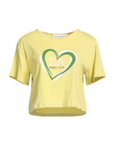 Shop Kendall + Kylie Woman T-shirt Acid Green Size S Cotton