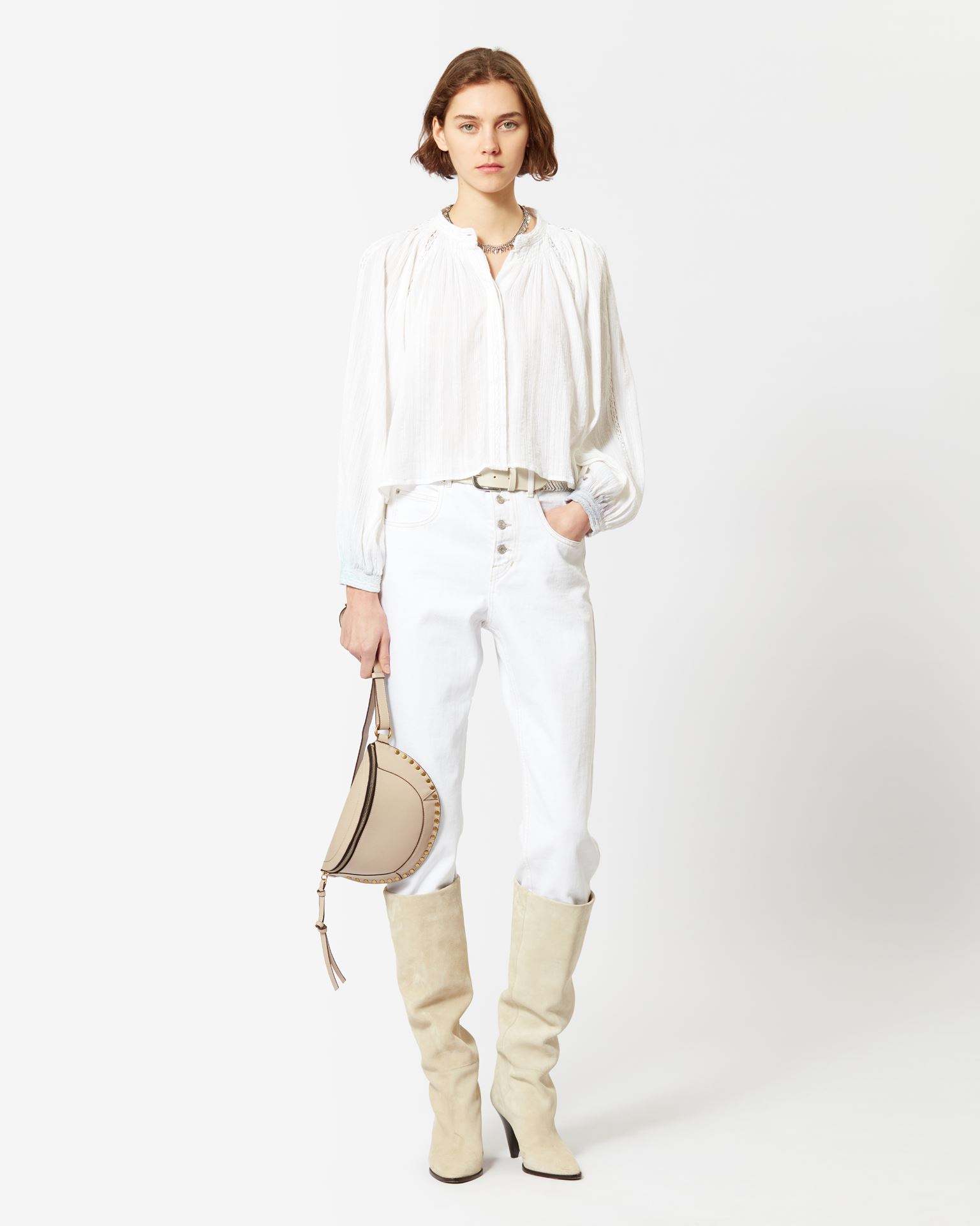 Isabel Marant Marant Étoile, Imayae Cotton Shirt - Women - White