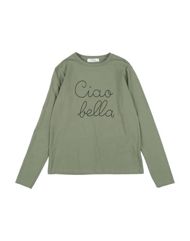 Vicolo Babies'  Toddler Girl T-shirt Military Green Size 4 Cotton, Elastane
