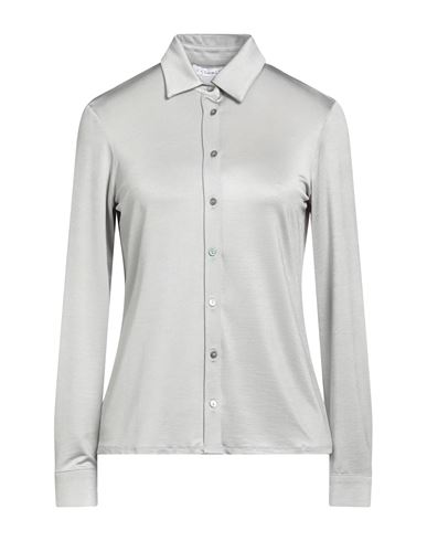 Caractere Caractère Woman Shirt Light Grey Size L Acetate, Elastane