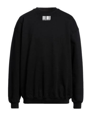 Vtmnts Man Sweatshirt Black Size Xl Cotton, Elastane, Polyester