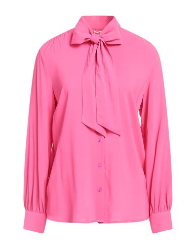 Caractere Caractère Woman Shirt Fuchsia Size 4 Viscose, Elastane In Pink