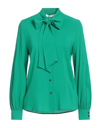 Caractere Caractère Woman Shirt Emerald Green Size 6 Viscose, Elastane