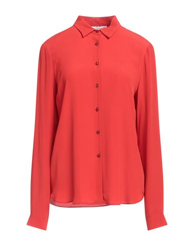 Caractere Caractère Woman Shirt Red Size 12 Acetate, Silk