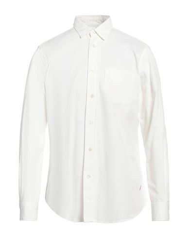 Hand Picked Man Shirt Ivory Size L Cotton In White