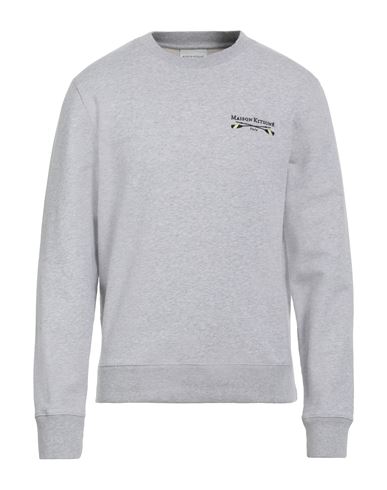 Maison Kitsuné Man Sweatshirt Light Grey Size S Cotton In Grey