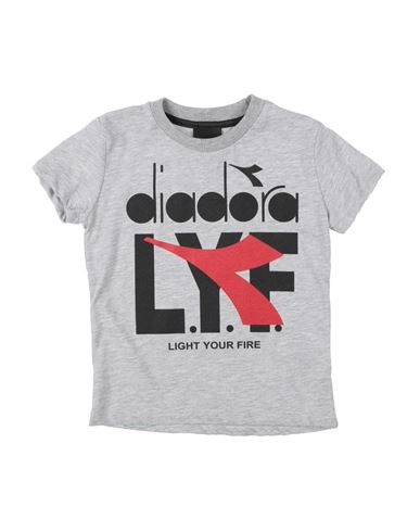 Diadora Babies'  Toddler Boy T-shirt Light Grey Size 6 Cotton