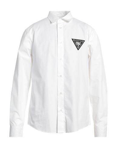 Versace Jeans Couture Man Shirt White Size 42 Cotton