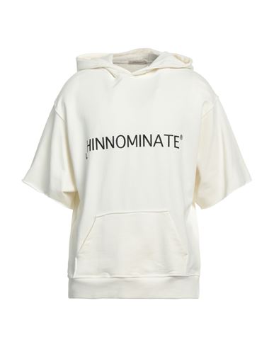 Hinnominate Man Sweatshirt Ivory Size L Cotton In White