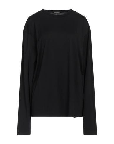 Ann Demeulemeester Woman T-shirt Black Size Xl Cotton