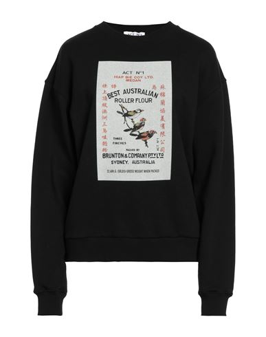 Act N°1 Woman Sweatshirt Black Size M Cotton