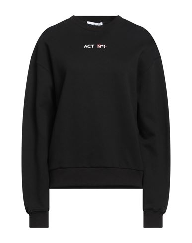 Act N°1 Woman Sweatshirt Black Size M Cotton