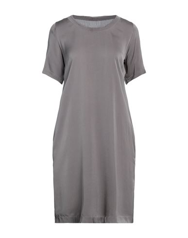 Private 02 04 Woman Mini Dress Dove Grey Size 1 Silk, Elastane