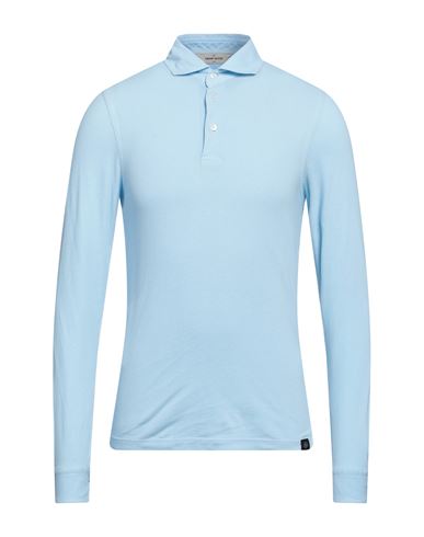 Shop Gran Sasso Man Polo Shirt Sky Blue Size 48 Cotton