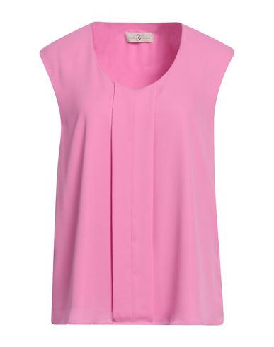 Corte Dei Gonzaga Woman Top Pink Size 10 Polyester