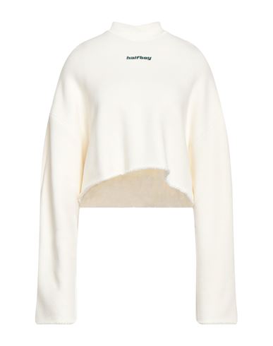 HALFBOY Cashmere Layered Crop Hoodie w/ Logo