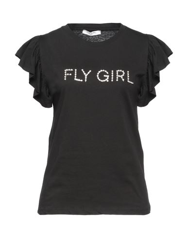 Fly Girl Woman T-shirt Black Size M Cotton