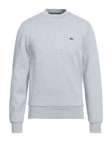 Lacoste Man Sweatshirt Light Grey Size 3 Cotton, Polyester In Gray