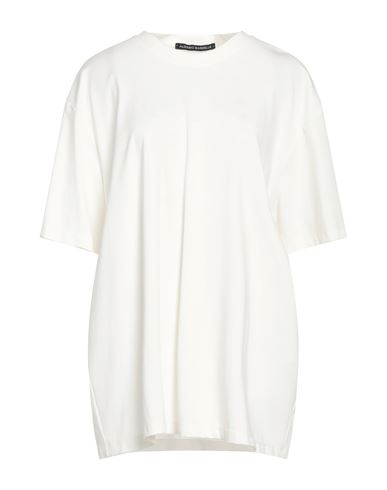 Alessio Bardelle Woman T-shirt Ivory Size M Viscose, Nylon, Elastane In White