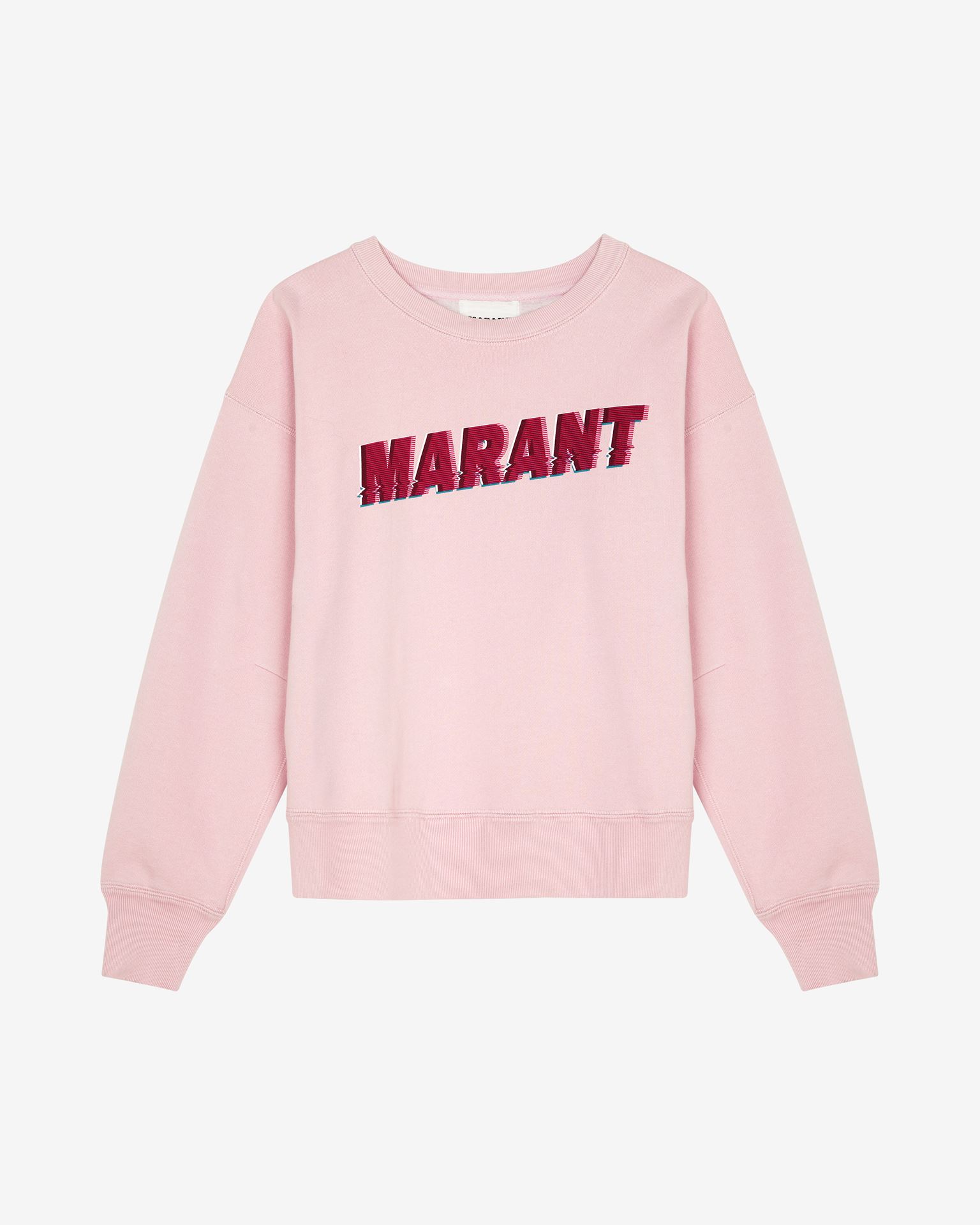 Shop Isabel Marant Étoile Mobyli Logo Sweatshirt In Pink