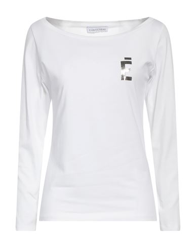 Caractere Caractère Woman T-shirt White Size Xs Cotton, Elastane