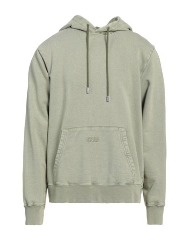 Gcds Man Sweatshirt Light Green Size M Cotton