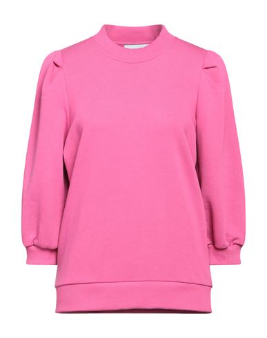 Minus Woman Sweatshirt Fuchsia Size Xs Cotton, Polyester In Pink