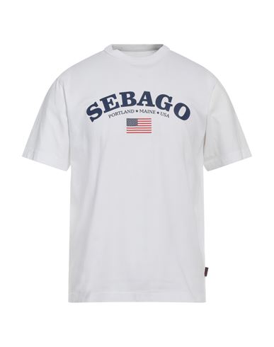Sebago Man T-shirt White Size L Cotton