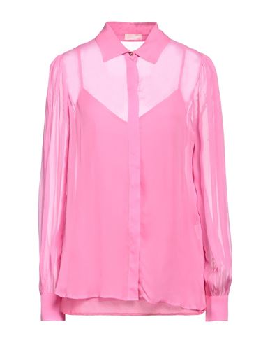 Liu •jo Woman Shirt Fuchsia Size 6 Viscose In Pink