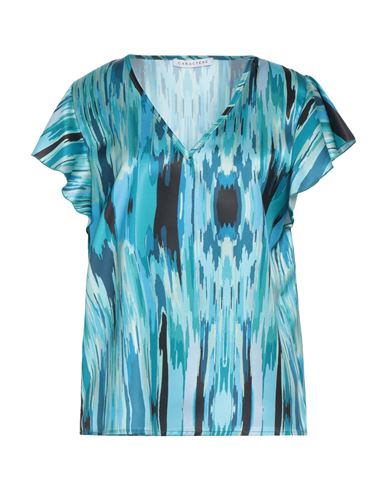 Caractere Caractère Woman Top Turquoise Size 6 Polyester, Elastane In Blue