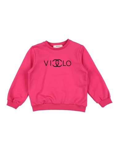 Vicolo Babies'  Toddler Girl Sweatshirt Fuchsia Size 6 Cotton, Elastane In Pink