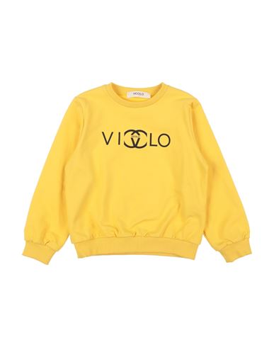 Vicolo Babies'  Toddler Girl Sweatshirt Yellow Size 6 Cotton, Elastane