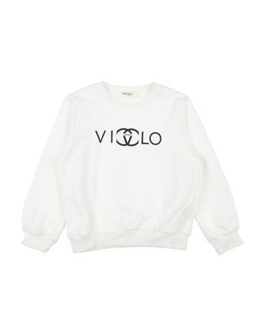 Vicolo Babies'  Toddler Girl Sweatshirt White Size 4 Cotton, Elastane