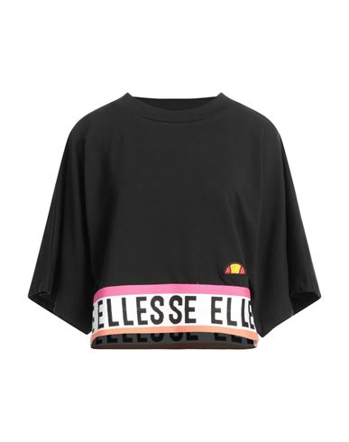 Ellesse Woman Sweatshirt Black Size S Cotton, Elastane