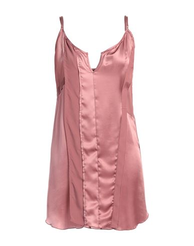 Shop Diesel Woman Mini Dress Pastel Pink Size L Rayon, Silk