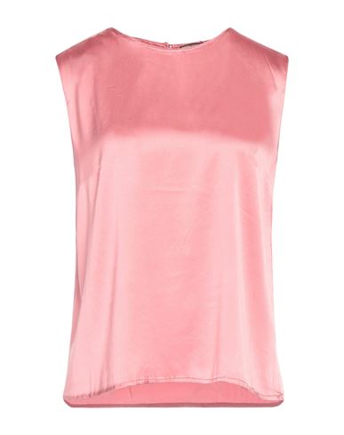 Maliparmi Malìparmi Woman Top Pink Size 8 Silk, Elastane In Pink