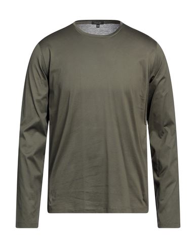Cruciani Man T-shirt Military Green Size 42 Cotton