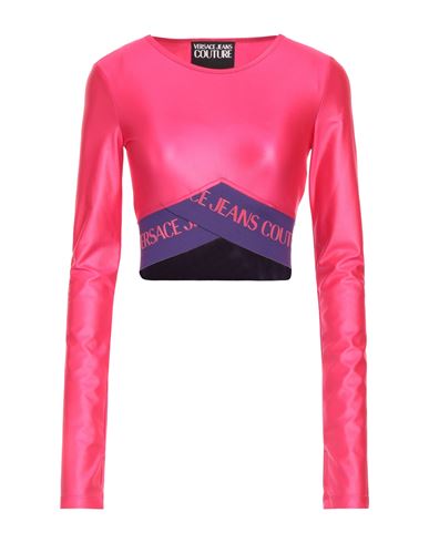 Versace Jeans Couture Woman Top Fuchsia Size 6 Polyamide, Elastane In Pink