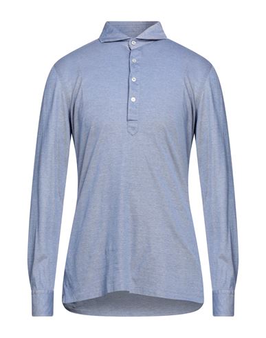 Lardini Man Polo Shirt Blue Size Xxl Cotton