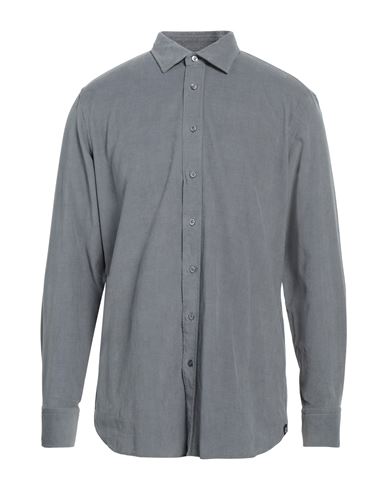 Lardini Man Shirt Lead Size 17 Cotton In Grey