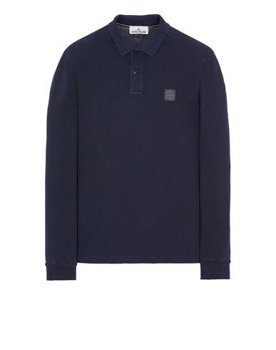 Stone island slim outlet fit long sleeve polo