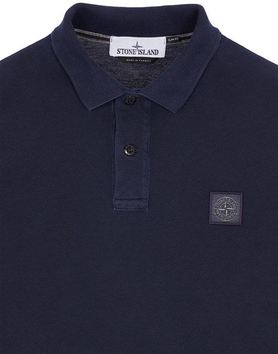 Stone island 2025 navy polo shirt