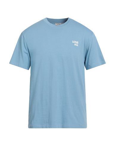 Ih Nom Uh Nit Man T-shirt Azure Size M Cotton, Elastane In Blue