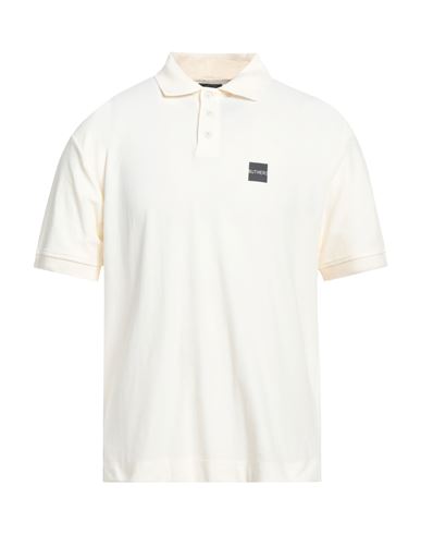 Shop Outhere Man Polo Shirt Ivory Size Xl Polyamide In White