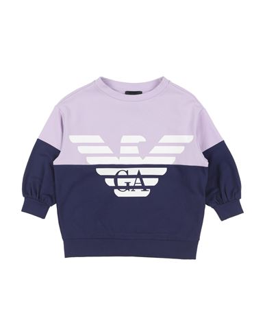Emporio Armani Babies'  Toddler Girl Sweatshirt Lilac Size 6 Cotton, Elastane In Purple