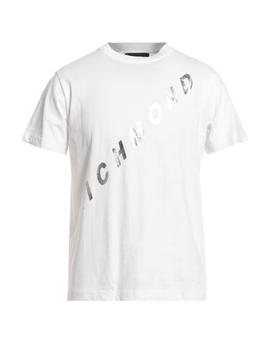 Richmond Man T-shirt White Size M Cotton