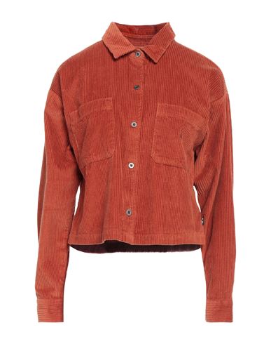 Vans Woman Shirt Rust Size Xl Cotton In Red